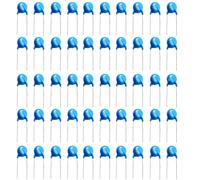 wkao High Voltage Ceramic Capacitor Kit 200 Pcs, 250Vac 101 Capacitors, 0.3 in Pin Spacing, 0.8 in Pins, Anti-Interference, DIY Electronic Projects