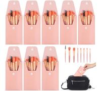 wkao Makeup Eight Sets Brush, With Eight Brushes Makeup Brush Bag, Synthetic Fiber Makeup Brush, Blush Shadow Brush Set, Parties Weddings For Portable Makeup Brush Set