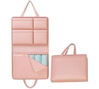 wkao Portable Hanging Travel Bag, 7-in-1 Luggage Organizer, Polyester Clothes Bags with Multiple Space-Saving Compartments for 3-4 Day Trips