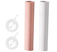 wkao Rechargeable Cordless Quick-Dry U Nail Dryer With Lithium Battery, Portable Handheld Uv Led Light Mini Nail Lamp For Gel Polish, Two Pack For Travel And Home Use