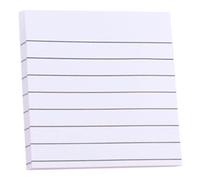 wkao Self-Adhesive Sticky Notes, 10-Pack, 3 X 3 in Lined Memo Pads, Great for Office, Home, and Students, Repositionable for Ease