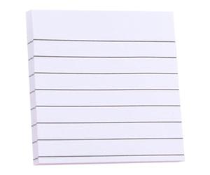 wkao Self-Adhesive Sticky Notes, 10-Pack, 3 X 3 in Lined Memo Pads, Great for Office, Home, and Students, Repositionable for Ease