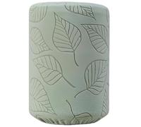 wkao Water Bottle Cover For 5 Gallon Dispenser, Green 3D Leaf Barrel Sleeve, Stretch Polyester Dust Cover, Fits 11.8 In Diameter 15.7 In Height, Home Office