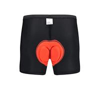 WKAYsIV 365 Underwear Cycling Underwear Men 3D Padded Shockproof MTB Shorts Riding Bike Sport Underwear Tights Shorts Men S Briefs Under Ware (Red, L)