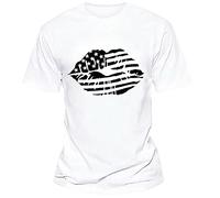 WKAYsIV Casual Summer Shirt Day Flag Print Two Spring/Summer Leisure Sports Comfortable Breathable Sweat Absorbing Crew Neck Short Sleeved T Shirt Big and Tall T Shirts for Men (White, XXXXXXL)