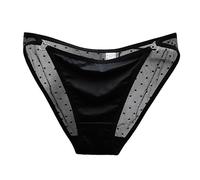 WKAYsIV G String Knickers Cotton Women’s Sexy Lace Panties Bowknot Thongs Ladies Underwear Tanga Low Rise Floral Lace Knicker See Through Hipster Bikini Briefs G-String Men’S Underwear L 0.99 Black