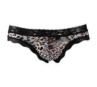 WKAYsIV Large Underwear for Men Underwear Traceless Briefs Men's New Lace Leopard Print Men's Underwear Briefs Men Pack (A, XXL)