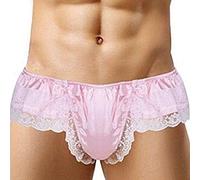 WKAYsIV Men'S Underwear Briefs Y Fronts Briefs Classic Sports Men's Briefs Slips Underwear Cotton Pants Soft Breathable Comfortable Hip Waistband Sexy Thongs For Women M 0.99 Pink