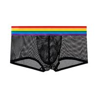 WKAYsIV See Thru Underwear for Men Panties Rainbow Belt Briefs Fun Underwear B3nth Mens Underwear (Dark Blue, M)