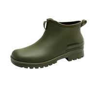 WKAYsIV Womens-Rubber-Height Women’s Ankle Wellies - Waterproof & Easy to Clean with Inner & EVA Footbed - Perfect for Autumn, Walking & Outdoors Rain Shoes Toddler 7.5 15.99 Green
