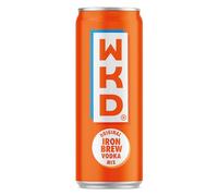 WKD Iron Brew Alcoholic Beverage - 24 × 330ml Cans - 3.4% ABV Fruity Ready-to-Drink, Refreshing Iron Brew Flavour