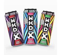 WKD Mixed Pack | X Range | 7% ABV | Caffeine | Taurine | Guarana | Alcoholic Beverage | Mango Passion | Blue Raspberry | Dark Berry | 6 Pack | Large 500ml Cans
