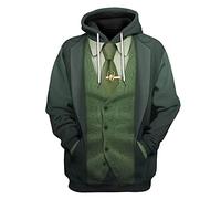 WKDFOREVER 3D Captain Fashion Cosplay Hoodie Jacket, Loki 3, S
