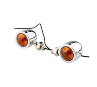 WKDYRIWO 2pcs Motorcycle Turn Indicator Daytime Mini Running Lights For Rear And Head Round For Blinker Light Motorbike Turning Indicators