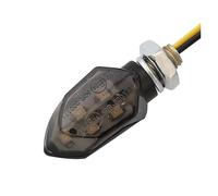 WKDYRIWO 4PCS/set Mini Motorcycle Smoke Lens Turn Signal Light 5LED 12V Amber Blinker Indicator Lamp Universal Motorbike Turning Indicators