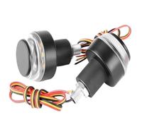 WKDYRIWO Motorcycle Handlebar End Grip Turn Signal Lights DRL Flashing Handle Bar Lamps Blinker Indicator Lamp Accessories Motorbike Turning Indicators