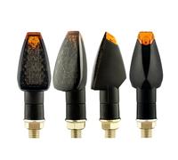 WKDYRIWO Motorcycle Turn Signals Approved E50 Mark Signal Light 14 LED Indicator Amber Blinker 12V/24V M10 E-mark Motorbike Turning Indicators