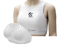 WKF Karate Competition Approved Wacoku Ladies Chest Guard Protector (Large)