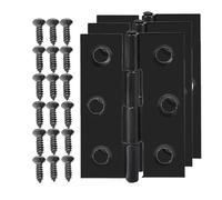 WKFBIFLY 12/6/3/2/1pc Door Hinge Stainless Steel Flat Hinges Window Cabinet Connector Bookcase Wooden Box Home Furniture Tool(3pcs)