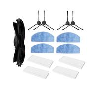 WKFBIFLY 13PCS Compatible With Laresar Mars01 / Lubluelu SL68 Vacuum Cleaner Replacement Parts Main Side Brush Hepa Filter Mop Cloth
