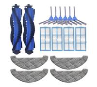WKFBIFLY 16PCS Replacement Compatible With 850T Robotic Vacuum Cleaner Parts Side Brush Mop Cloth Hepa Filter Rags Main Brush Roll