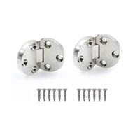 WKFBIFLY 2Pc Furniture Cabinet Concealed Connector Bracket Table Embedded Hinge for Home Flap Zinc Alloy Folding Hidden