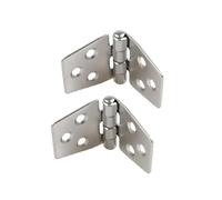 WKFBIFLY 2PCS Door Hinge Stainless Steel Boat Hinge Strap Hinge Compatible with Marine Boat Yacht 76 X 40 MM Rafting Boating Accessories Boat Marine