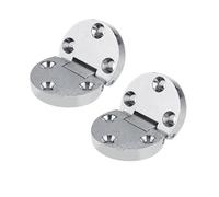 WKFBIFLY 2Pcs Zinc Alloy Self Supporting Folding Table Hinges Home Flap Tables Furniture Oval Hardware