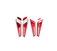 WKFBIFLY 7PCS Compatible With KIA EV6 2022-2026 LHD/RHD Auto Interior Accessories Mouldings Inner Door Panel Handle Cover Trim ABS Material(RHD for Red)