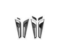 WKFBIFLY 7PCS Compatible With KIA EV6 2022-2026 LHD/RHD Auto Interior Accessories Mouldings Inner Door Panel Handle Cover Trim ABS Material(LHD for Carbon Fibre)