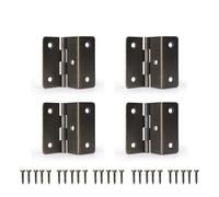 WKFBIFLY Antique Bronze Color Iron 2" Hinge Compatible with Furniture Door Open 270 Degree Furniture Hinge with Free Screws