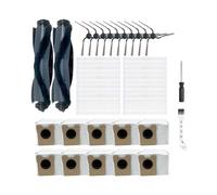 WKFBIFLY Compatible With C10 Robot Vacuum Cleaner Parts Main Side Brush Hepa Filter Large Capacity Dust Bag Clean Brush Replacement Part