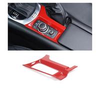WKFBIFLY Compatible With Mazda MX-5 MX5 2016-2023 ABS Carbon Fiber/Red/Matte Black Car Console Gear Decorative Panel Car Interior Accessories(Style B Red)