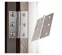 WKFBIFLY Hardware Stainless Steel Hinges Door Connector Drawer 6 Holes Compatible with Furniture Bookcase Window Cabinet Fitting(20pcs)