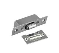 WKFBIFLY Hidden Stainless Steel Door Latches Cupboard Cabinet Roller Latch Lock Wooden Door Stops Home Furniture Hardware