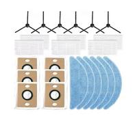 WKFBIFLY Replacement Parts Kit- 24PCS Compatible With G9/G9 Pro/V9/V9 Pro/A12 Pro Vacuum Side Brush Dust Bag Filter Mop Cloth