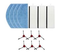 WKFBIFLY Replacement Side Brush And Filter Kit Compatible With Laresar Mars 01 Robot Vacuum Includes Mop Cloths For Efficient Cleaning