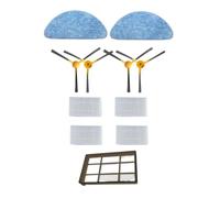 WKFBIFLY Robot HEPA Filter Roll Brush Mop Cloth Compatible With ABIR X5,X6,X8 Robotic Vacuum Cleaner Spare Parts Accessories Replacement