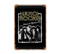 WKHGUBHXIO Hanoi Rocks Oriental Beat Poster Tin Sign Vintage Metal Sign for Home Cafe Bar Pub Man Cave Wall Decor 8x12 inch, Retro