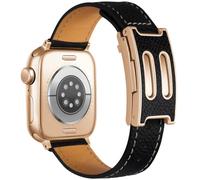 wkiss Designer Leather Band Compatible with Apple Watch for Women, Premium Genuine Leather Strap with Signature Magnetic Clasp, Luxury Dressy Replacement Band for iWatch Ultra 3/2/Series 11/10/9/8/7/6