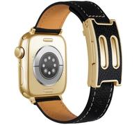wkiss Designer Leather Band Compatible with Apple Watch for Women, Premium Genuine Leather Strap with Signature Magnetic Clasp, Luxury Dressy Replacement Band for iWatch Ultra 3/2/Series 11/10/9/8/7/6