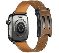 wkiss Leather Magnetic Band Compatible with Apple Watch for Women, Premium Genuine Leather Designer Replacement Strap, Dressy Watch Band for iWatch Ultra 3/2/1, Series 11/10/9/8/7/6/5/4/3/2/1, SE 3/2