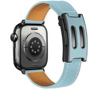wkiss Leather Magnetic Band Compatible with Apple Watch for Women, Premium Genuine Leather Designer Replacement Strap, Dressy Watch Band for iWatch Ultra 3/2/1, Series 11/10/9/8/7/6/5/4/3/2/1, SE 3/2