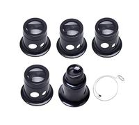 WKITKA 5Pcs Watchmaker's Magnifier, 3x/5x/10x/15x/20x Watchmaker's Eye Eyepiece with Magnifying Glass Steel Ring, Jeweler's Magnifying Glass, for Watchmakers Jewelers Repair Tools