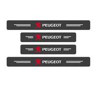 WKJEIGHT Car Sill Protectors Strips for Peugeot e-LEGEND Concept 2018-2018，Door Sill Kick Plate Covers Guard Bumper Welcome Pedal Protector Threshold Edge Stickers Scuff Panel,4 pieces