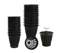 Wkjeneare 60 Pack Plastic Hydroponics Cups,Garden Slotted Mesh Net Cups,Net Cup Pots,Wide-Rimmed Netted Baskets For Vegetable Growing,Indoor Or Outdoor And Hydroponics Gardens