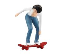 Wkldjf 1/64 Scale Skateboard Boy Girl Figure For Creative Dioramas Projects And Miniature Railway Scene Building Kits Decors