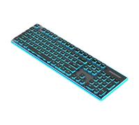 Wkldjf 104Key Full Size Silents Mechanical Keyboards USB Cord with Colorful Lighting IPX4 Protected for Laptop PC Accessories Silents Keyboards
