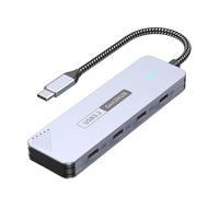 Wkldjf 4 USB C Port Replicators 10Gbps Speed Data Syncs Aluminum Body Universals Compatibility For Smartests Devices Fast Speed USB C Adapters