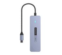 Wkldjf 4Port Type C To USB3.2 Hubs 10Gbps Data USB Splitter Aluminum Alloy Expander For PC Laptop Keyboards Flashing Drive USB C Hubs